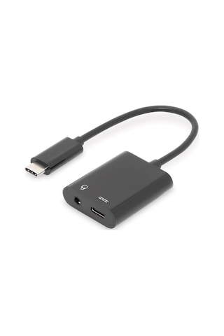Dıgıtus Usb Type-c Adaptör / Type-c - Usb Type-c + 3,5 Mm Jak