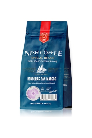 Nish Filtre Kahve Honduras San Marcos 1 Kg Çekirdek Kahve