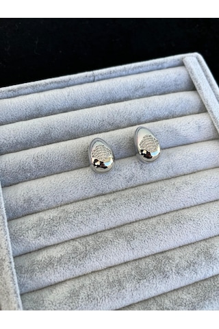 Gümüş Renk Göz Yaşı Bottega Küpe Kadın Damla Küpe Vip Kararmaz Solmaz Çelik Küpe Gümüş