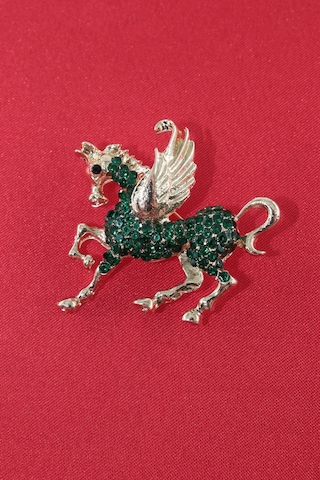Özgür Ruhun İfadesi Efsanevi Kanatlı Pegasus Atı Broş Gold Renkli Taşlı Erkek Kadın Yaka İğnesi Çok renkli 45972294