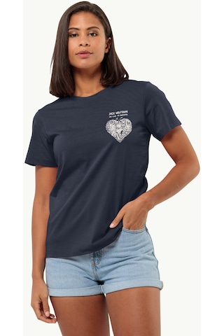 Jack Wolfskin Discover Heart Kadın T-shirt-1809701 001