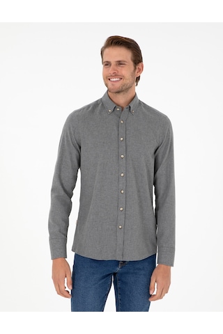 Pierre Cardin Erkek Gri Gömlek Desenli 50298570-vr024 Gri