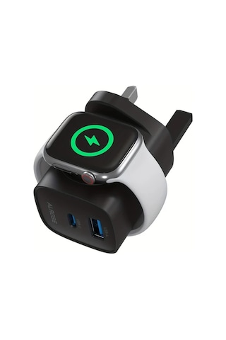 Elmpaly İos Watch Uyumlu Şarj Cihazı 20w Hızlı Şarj 3ü1 Arada Pd Usb C Beyaz İphone 15 14 13 12 İpad Pro İwatch Ultra 9 8 7 6 Uyumlu