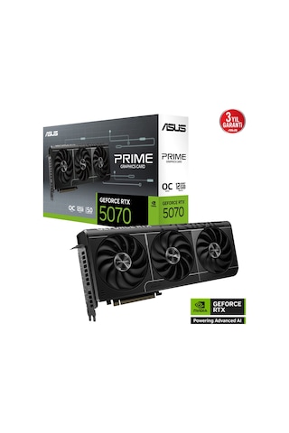 Asus Prıme-rtx5070-o12g, 12gb, 192bit, Gddr7, 1xhdmı, 3xdp Gamıng Ekran Kartı
