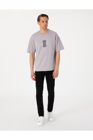Pierre Cardin Erkek Gri Tişört 50310155-vr024 Gri