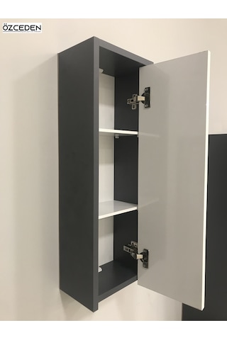 Çok Amaçlı Banyo Mutfak Dolabı 70Cm Mdf Antrasit Gri Mat Renkli (546026842) Antrasit