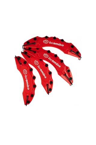 Nissan Kırmızı Brembo 4'lü Kaliper Seti Kabartmalı