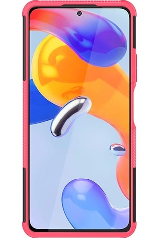Xiaomi Redmi Not 11 Pro 5g Uluslararası Sürüm Lastik Dokusu Darbeye Dayanıklı Tpu + Pc Telefon Kılıfı İle Tutucu