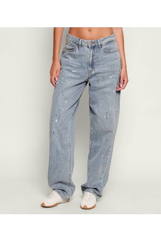 Guess Serra Relaxed Fit Kadın Jean Pantolon W6ga29d0973 Mavi