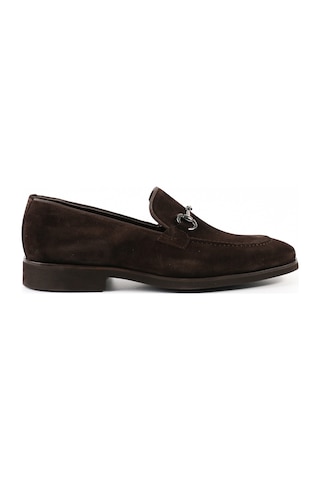 Tuna Hakiki Deri Kahverengi Loafer Erkek Ayakkabı - 0161 Kahverengi