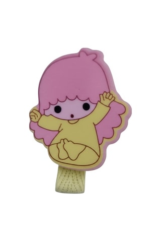 Sevimli Pembe Karakter Figürlü Çocuk Toka Yumuşak Silikon, Kaymaz 5992 Pembe