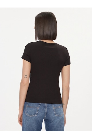 Tommy Hılfıger Kadın T-shırt Dw0dw17383-bds SIYAH