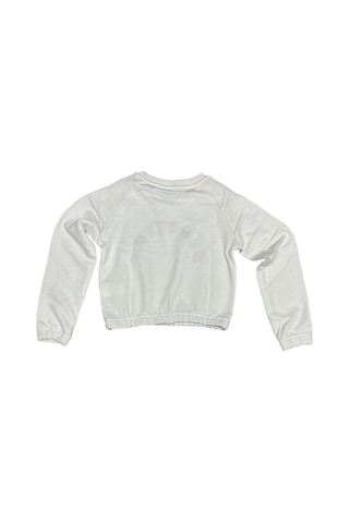 Bnt-g21567 Benetton Çocuk Sweatshirt Beyaz Beyaz