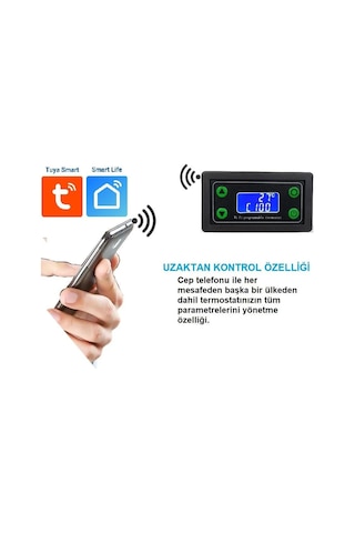 Wt-01 Smart Wifi Dc12-100v 1000c Güneş Paneli Termostat-timer