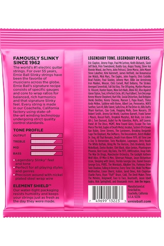 Ernie Ball P03223 Super Slinky Elektro Tel Seti 3Lü Paket