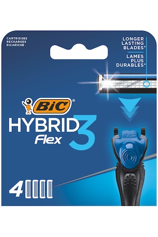 Bic Flex 3 Hybrid 3 Bıçaklı Erkek Tıraş Bıçağı + 1 Sap + 12 Yedek Başlık