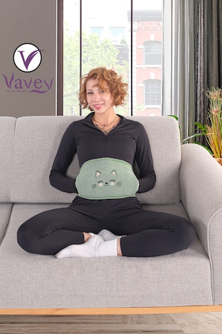 Yeni Nesil Sıcak Soğuk Regl Kemeri Kedicik Yeşil