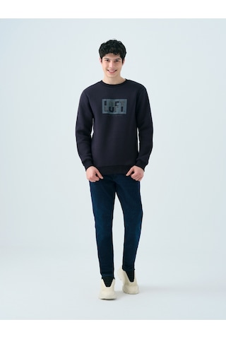 Erkek Sweat Lf2038245 Navy Lacivert