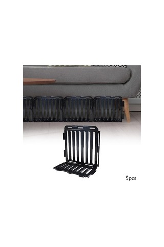 Trendooze Homyl 5 Adet Kanepe Altı Engelleme Kurulu Yatak Kurulumu Siyah Siyah