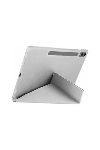 Samsung Galaxy UyumluX510 Tab S9 Fe 11 Kılıf Kalemlikli Mars Tablet Kılıfı - Gri Arka Kapak