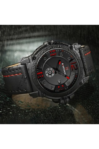 Erkek Saat Kuvars Hareketi Tarih Hafta Göstergesi İş Rahat Kol Saati Kırmızı Diğer