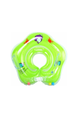 Maiyame Bebek Yüzme Halkası: Pvc Malzeme, Ayarlanabilir, Taşınabilir, 1-18 Aylık Bebekler İçin Yeşil