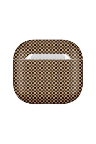 Apple Uyumlu AirPods 4 Zore Airbag 43 600d Karbon Fiber Kulaklık Kılıfı Gold