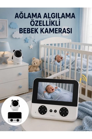 Northcity Gece Görüşlü Kablosuz Bebek Monitörü 720p Hd - Yeni Nesil Güvenli İzleme