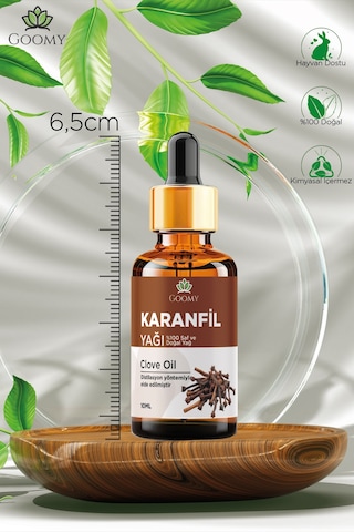 Goomy Karanfil Uçucu Yağı 10 Ml %100 Saf Ve Doğal Clove Bud Essential Oil