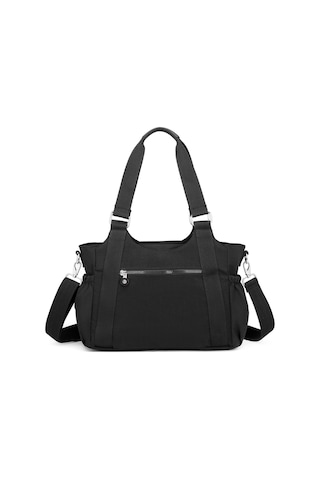Smart Bags Günlük Orta Boy Su Geçirmez Krınkıl Kumaş Kadın Omuz Çantası Siyah 32510544