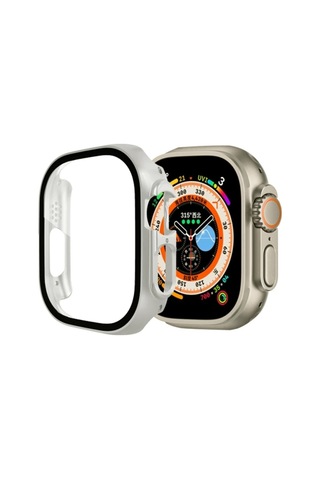 Ally Watch Ultra 49mm İçin Hard Pc Full Koruma Sert Armor Zırh Kılıf- 5775 - Hs08371414-7493 Gümüş