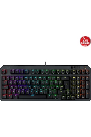 Asus Tuf Gaming K3 Gen Iı Optical Mechanical Rgb Blue Switch Ip57 Kablolu Gaming Klavye