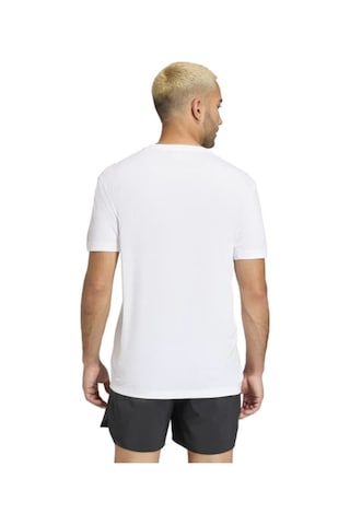 Adidas Erkek Logolu Koşu Ve Antreman Tişörtü Run Ess Bl T M Ke3547 White