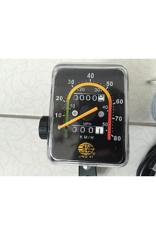 Bisiklet Analog Ibreli Kilometre Mekanik Ibre Km Hız Göstergesi Siyah