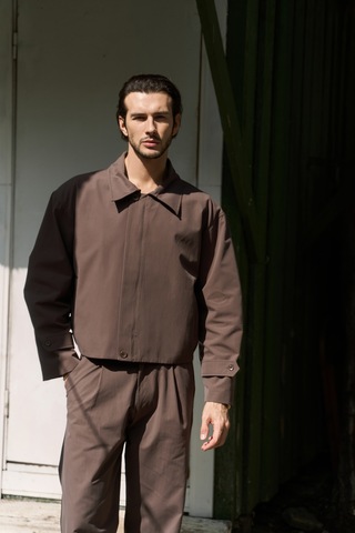 Mai Collection Mai Studios Co. Sergio Kemer Detay Kahve Erkek Ceket Kahve