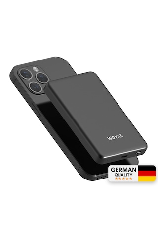 Woyax Magsafe Powerbank 5000 Mah Qı2 Siyah Renk 20w Hızlı Taşınabilir Şarj Cihazı Siyah