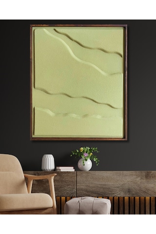 Minimalist Dekorasyon İçin 3d Kum Dokulu Soyut Sanat Tablosu, Evinize Derinlik Katın-52505