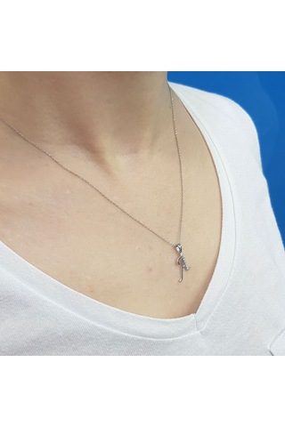 Lova Pırlanta A Harfi Kolye - 2080003