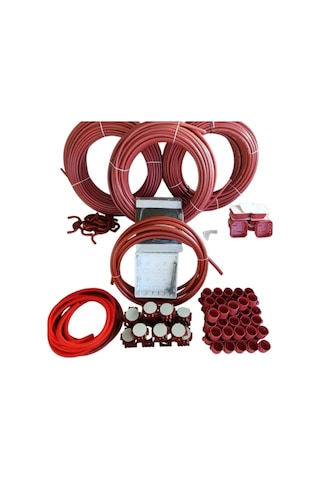 Volt724 3+1 Daire Tipi Elektrik Tesisat Duvar Desant Seti 14'lük 18'lik 6 Atü Pvc Boru Spiral Norm Kare Buat Kasa Dirsek W Otomat Kutusu Dahil