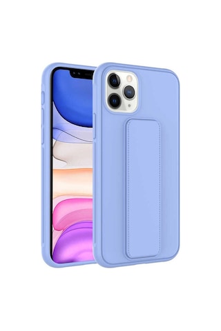 Apple Uyumlu iPhone 11 Pro Kılıf Zore Qstand Kapak Lila
