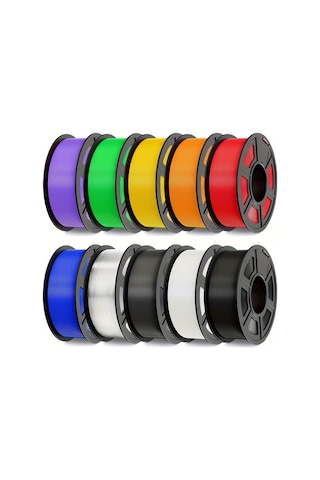 Techbloom Yüksek Kaliteli Pla Filament Grey 250g 1.75mm +/- 0.02mm Çoğu Fdm 3d Yazıcı Uyumlu Vakumlu