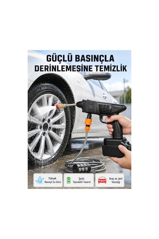 Taşınabilir Akülü Araba Yı Makinesi 1.7 Mpa Basınçlı Ve Ergonomik Tasarımlı