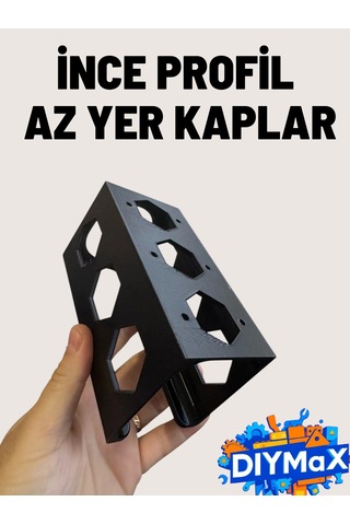Şarjlı Akülü Alet Duvar Askı Aparatı -tutucu Garaj Atölye Düzenleyici - Siyah
