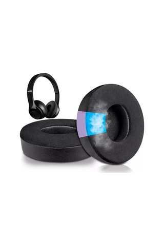 Claudio Beats Solo 2 / 3 Kulaklıklar İçin Soğutma Jel Kulak Yastıkları 189228252 Siyah