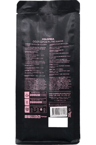 Colombia Öğütülmüş Filtre Kahve 1000 G Filtre