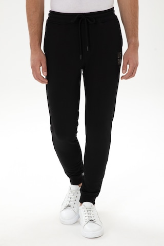 U.S. Polo Assn. Erkek Comfort Fit Kapüşonlu Kısa Kollu Siyah Sweatshirt 50320030-VR046