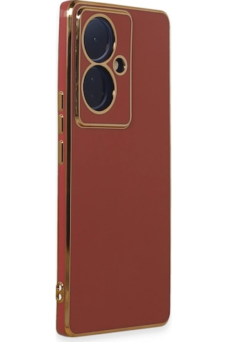 Newface Vivo V29 Lite Kılıf Volet Silikon Semeglbl - 74 - Kırmızı