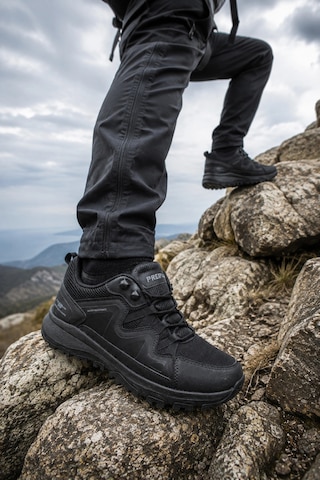 In Step Trekon Siyah Outdoor Ayakkabı Suya Dayanıklı Su İtici Trekking Yürüyüş Ayakkabısı