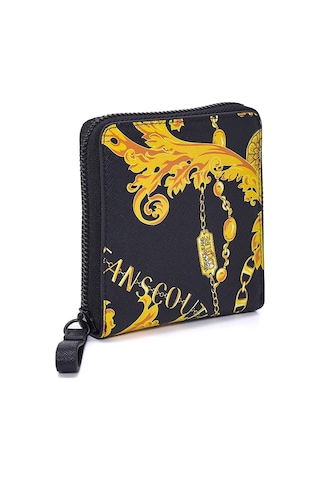 Versace Jeans Couture 75Ya5Pb4 Erkek Cüzdan Black-Gold Siyah - Altın
