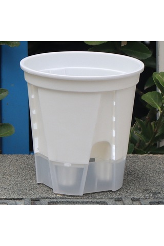 Su Emici Bitki Saksı, Oturma Odası Bahçe Balkonu İçin Su Doldurma Portu İle Basit Ekici 5pcs